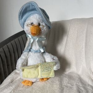 Cuddle Barn Mother Goose Blue Nursery Rhymes Talking  & Moving 14” Plush Toy